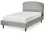 Soul Rest enkelsäng - Sängram med madrass Rest, enkelsäng, bäddmått 120-140 cm - Grå