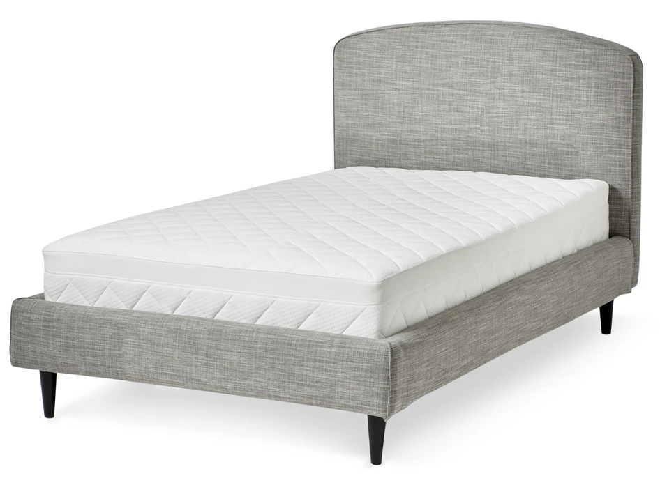 Soul Rest enkelsäng - Sängram med madrass Rest, enkelsäng, bäddmått 120-140 cm - Grå