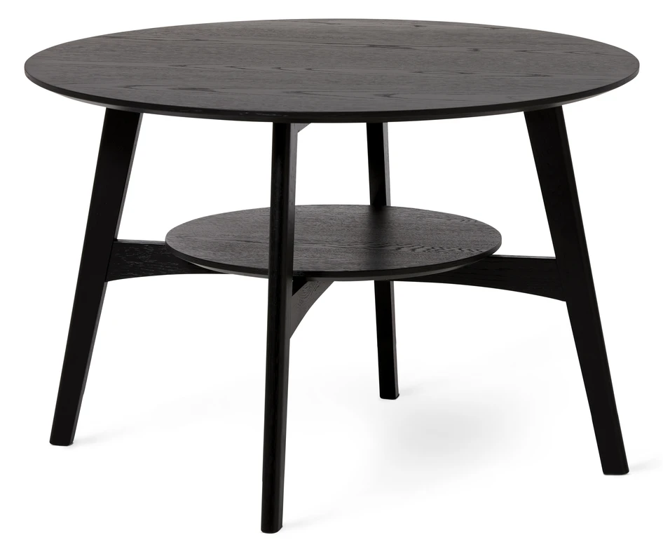 Flora - Soffbord, Ø 85, H 57 cm - Svart