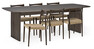 Cord - Matgrupp med 6 stolar Cord - Brun
