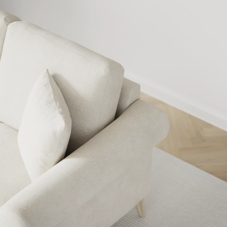 Eden - 2-sits soffa - Vit