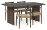 Cord - Matgrupp med 4 stolar Cord - Brun