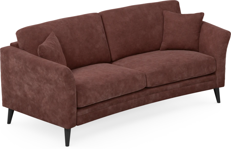 Eden - 2,5-sits soffa svängd - Röd