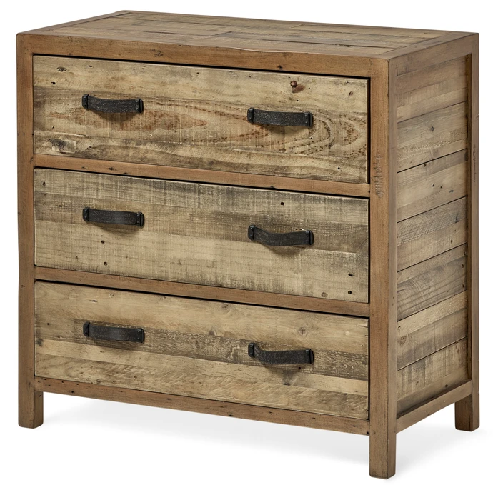 Woodenforge, Byrå med 3 lådor, 84x44x81 cm