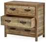 Woodenforge - Byrå med 3 lådor, 84x44x81 cm - Brun
