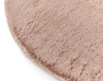 Minou - Konstpälsmatta, Ø120 cm - Rosa