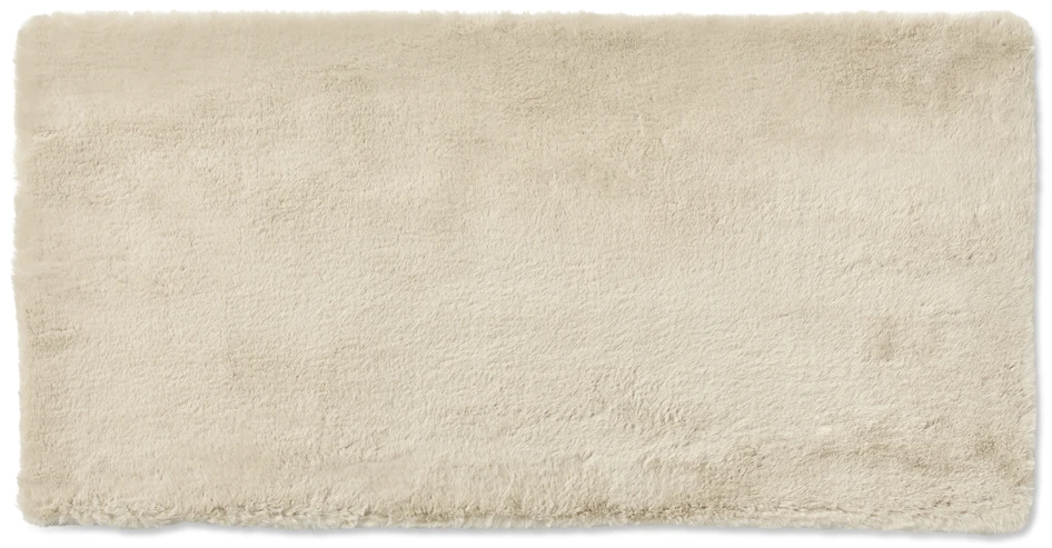 Minou - Konstpälsmatta, 60x120 cm - Beige