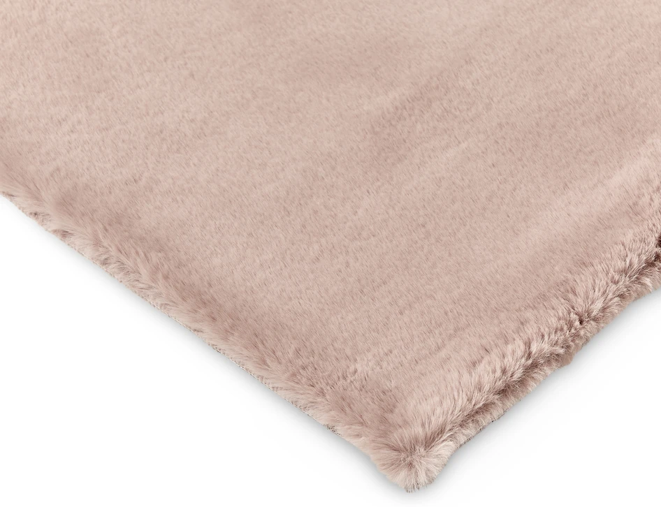 Minou - Konstpälsmatta, 60x120 cm - Rosa