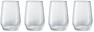 Tavira - Glas, H 12 Ø 8,5 cm, 45 cl, 4-pack - Vit