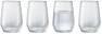 Tavira - Glas, H 12 Ø 8,5 cm, 45 cl, 4-pack - Vit