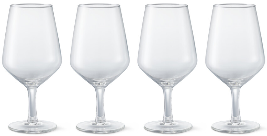 Tavira - Ölglas, H 16 Ø 8 cm, 38 cl, 4-pack - Vit