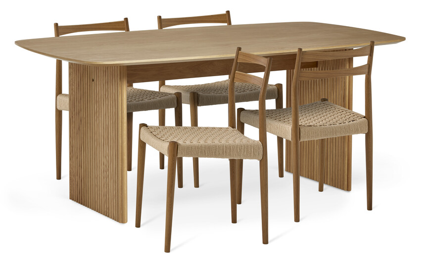 Cord - Matgrupp med 4 stolar Cord - Beige