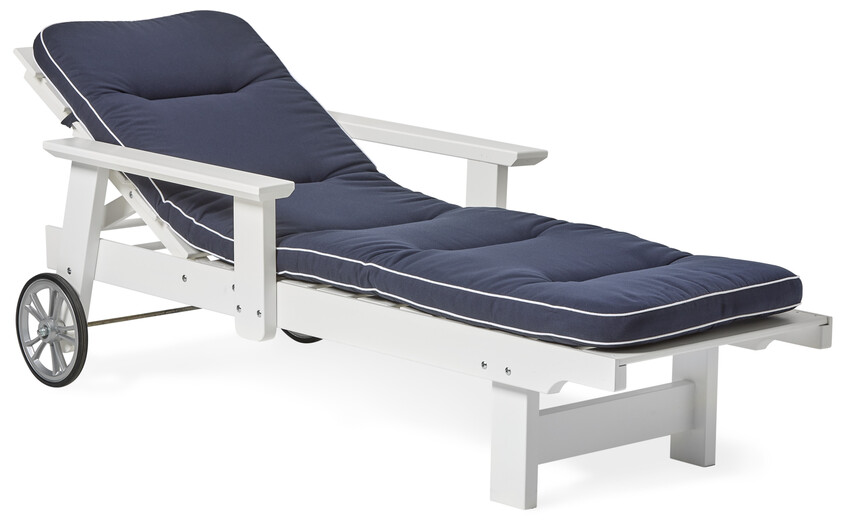 Tullgarn - Solvagn med dyna - Vit