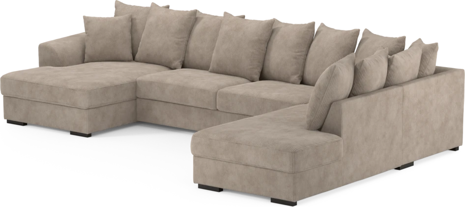 Town - 3-sits soffa med divan höger och schäslong vänster - Beige