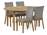 Ekerö - Matgrupp med 4 stolar Duvnäs - Beige