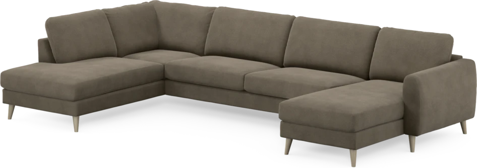 Bridge - 3-sits soffa med divan vänster och schäslong höger - Beige