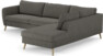 County - 2,5-sits soffa med divan höger - Grå