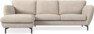 Madison Lux - 2-sits soffa med schäslong vänster - Vit
