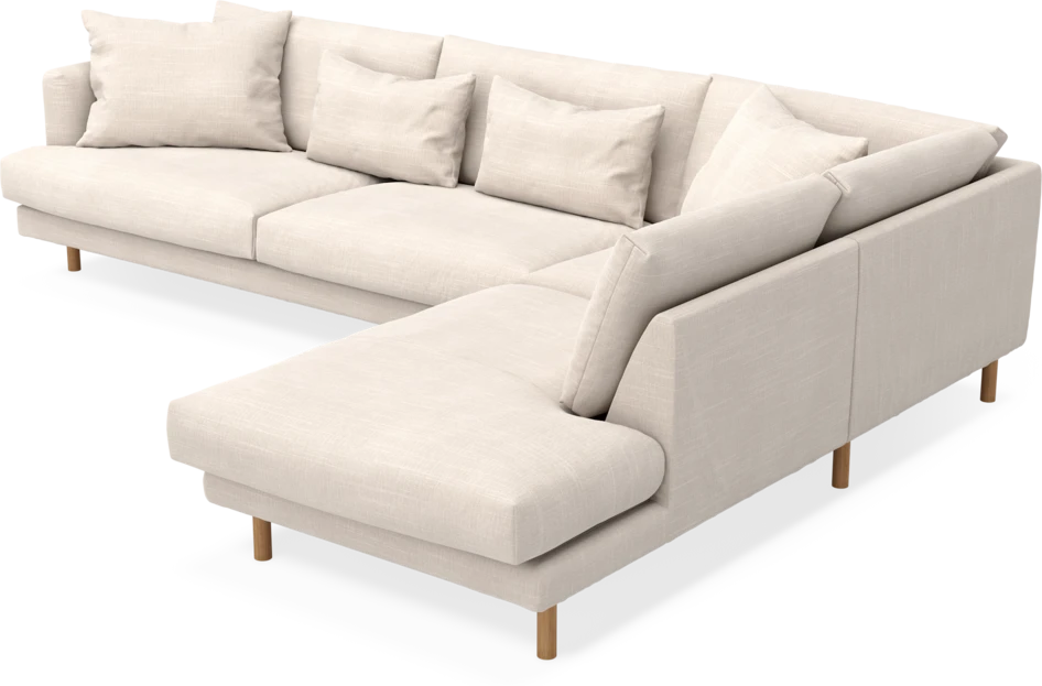 Harper - 3-sits soffa med divan höger - Beige