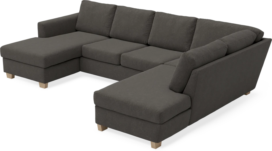 Friday - 3-sits soffa med schäslong vänster och divan höger - Grå
