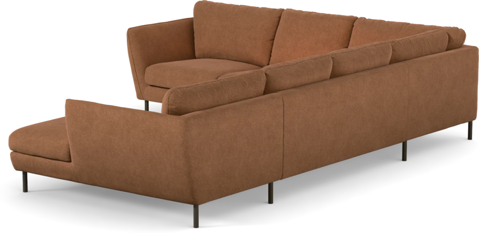 Madison Lux - Hörnsoffa med schäslong höger - Orange