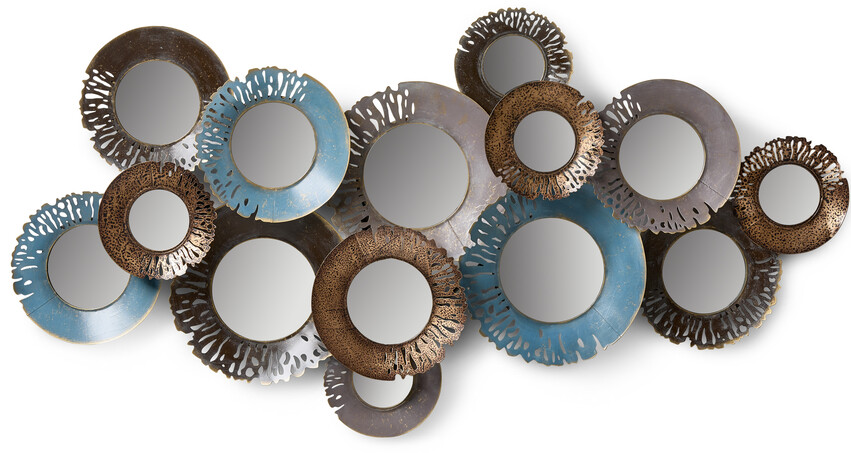 Miroir - Väggdekoration, H 68,5 cm - Grå