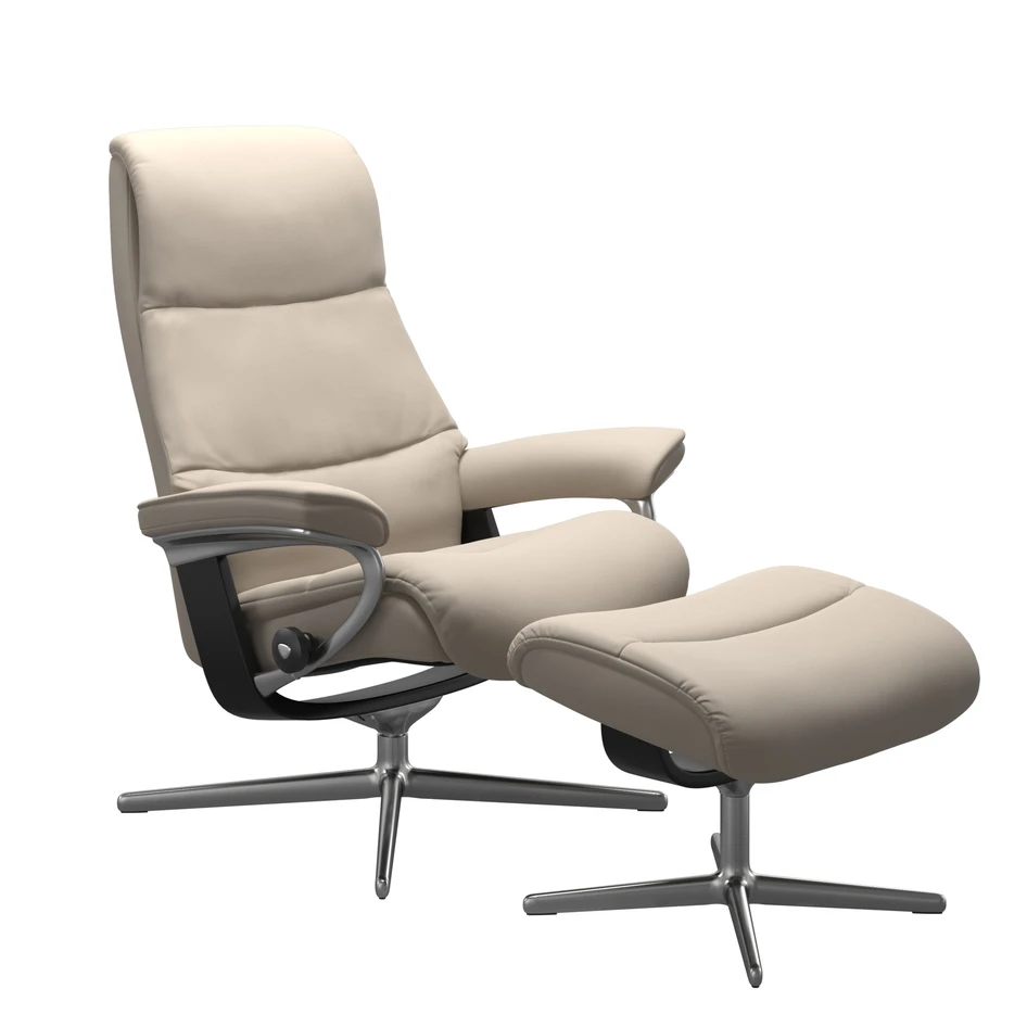 Stressless View - Fåtölj med fotpall, medium - Vit
