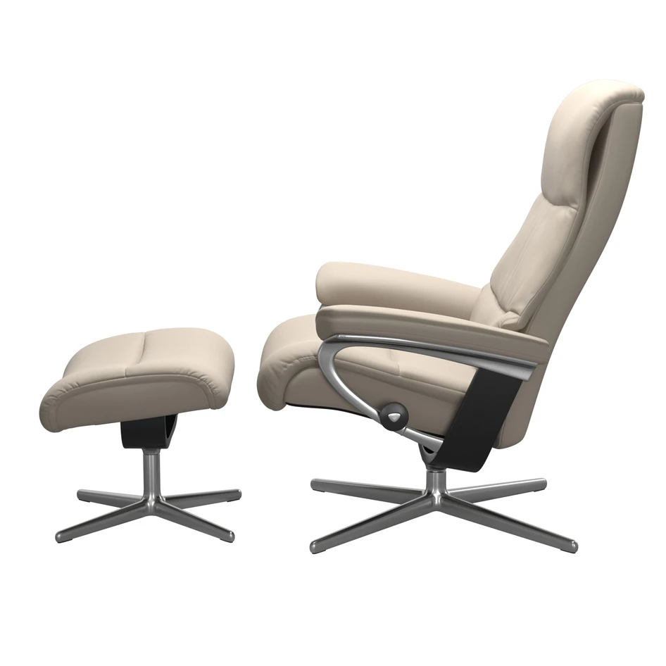 Stressless View - Fåtölj med fotpall, medium - Vit