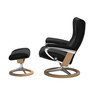 Stressless Wing - Fåtölj med fotpall, large - Svart