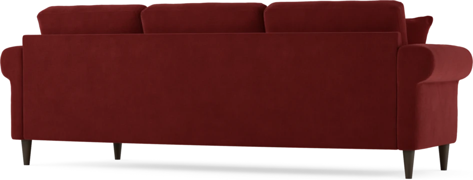 Eden - 3-sits soffa svängd - Röd