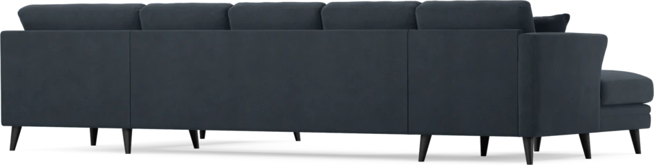 Eden - 3-sits soffa med schäslong vänster och divan höger - Blå