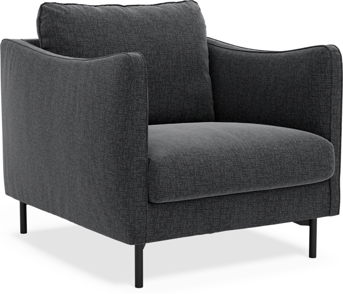 Madison Lux - Fåtölj, 70 cm - Svart