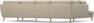 Madison Lux - 2-sits soffa med divan vänster och schäslong höger - Beige