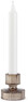 Nour - Ljusstake, H 6 cm - Brun