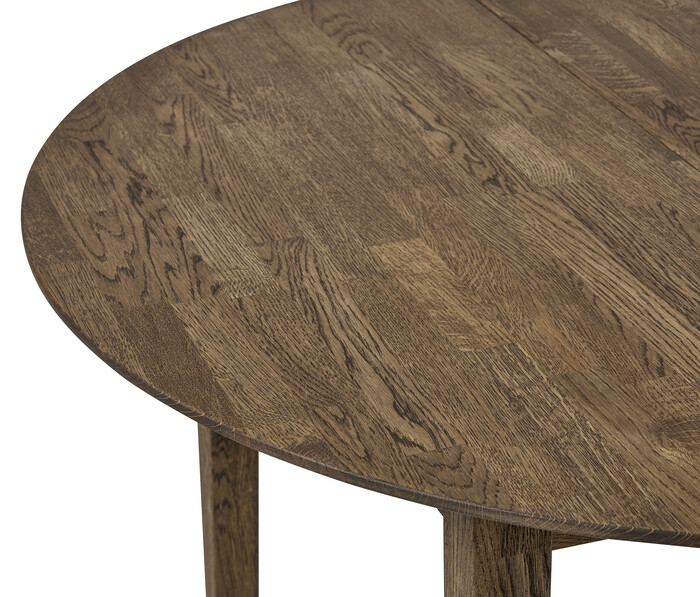 Ekerö - Matbord, Ø 115-157 cm - Brun