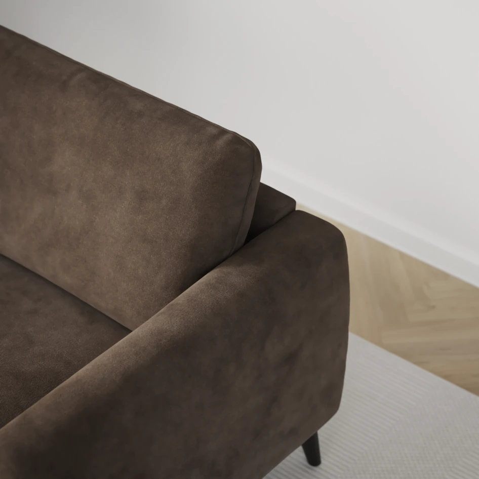 Bridge - 4-sits soffa - Brun