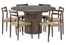 Cord - Matgrupp med 6 stolar Cord - Brun