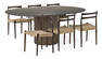 Cord - Matgrupp med 6 stolar Cord - Brun
