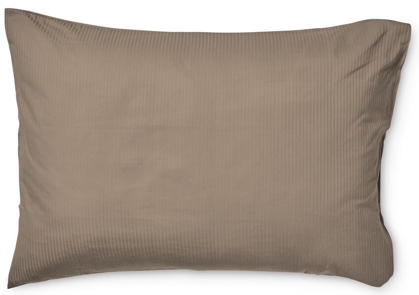 Hampton - Örngott till hotellkudde i bomullssatin, 70x100 cm - Brun