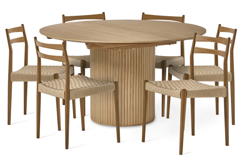 Cord - Matgrupp med 6 stolar Cord - Beige
