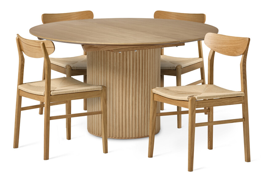 Cord - Matgrupp med 4 stolar Ida - Beige