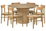 Cord - Matgrupp med 6 stolar Ida - Beige
