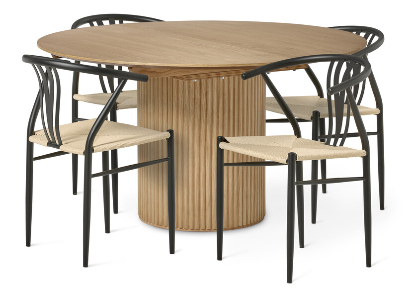 Cord - Matgrupp med 4 stolar Yngve - Beige