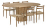 Cord - Matgrupp med 6 stolar Cord - Beige
