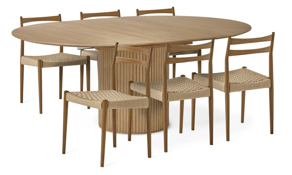 Cord - Matgrupp med 6 stolar Cord - Beige