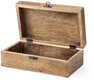 Atlas - Förvaringsbox, L 25, B 15, H 8,5 cm - Brun