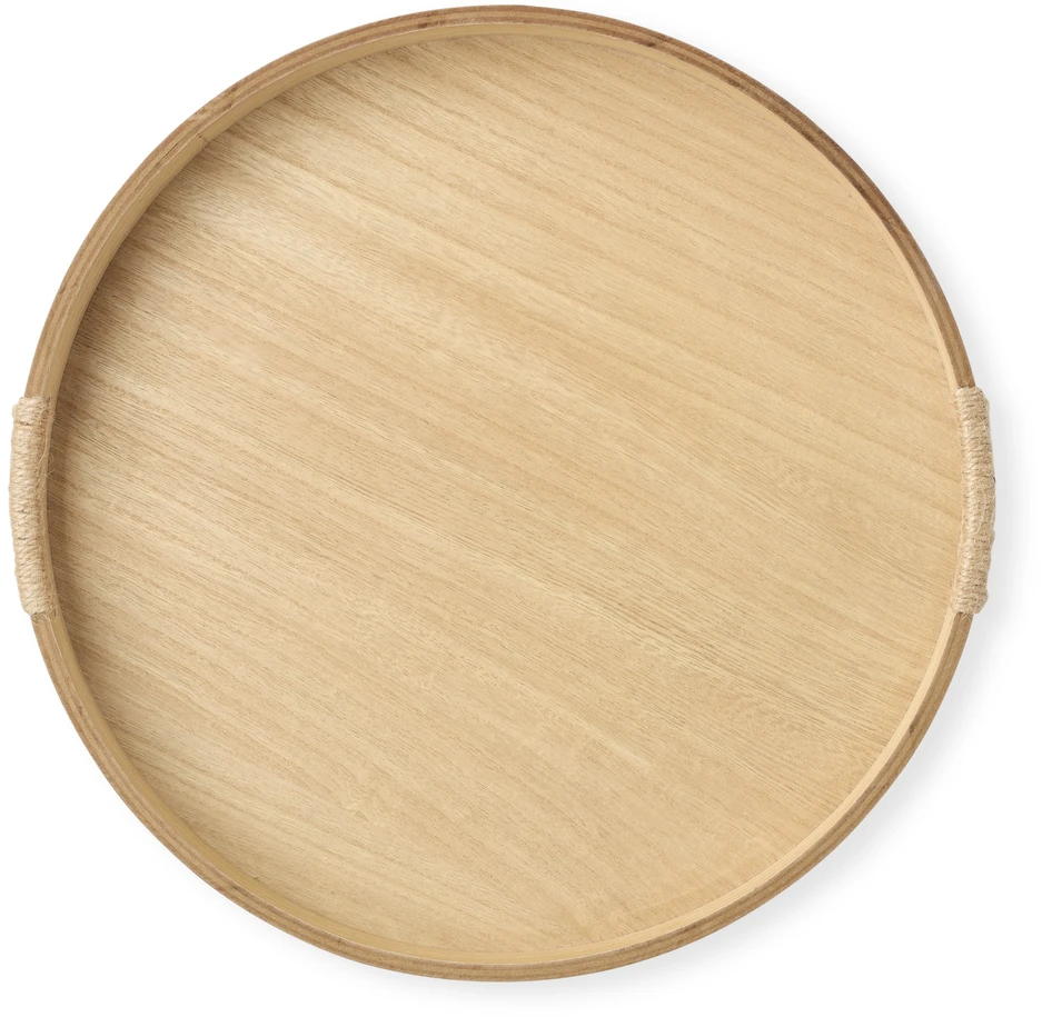 Eda - Dekorationsfat, H4,5 Ø 39,5 cm - Brun