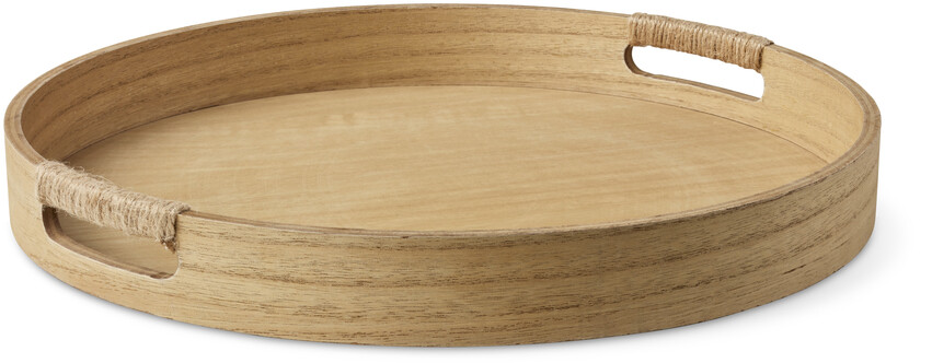 Eda - Dekorationsfat, H4,5 Ø 39,5 cm - Brun