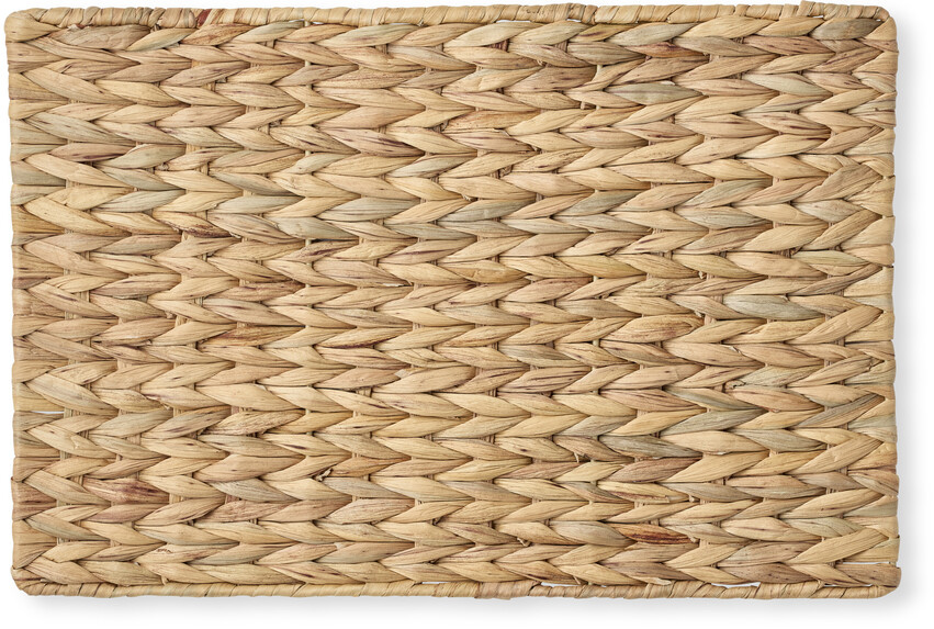 Liljan - Tablett i vattenhyacint, 30x45 cm - Beige