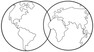 Earth - Väggdekoration, H 70 cm - Svart